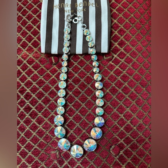 Spectacular Henri Bendel On Pointe Crystal Necklace Retired NWOT HTF!!!!! - Picture 3 of 8